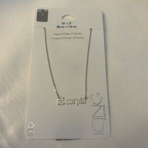 Icing Scorpio Necklace Silver